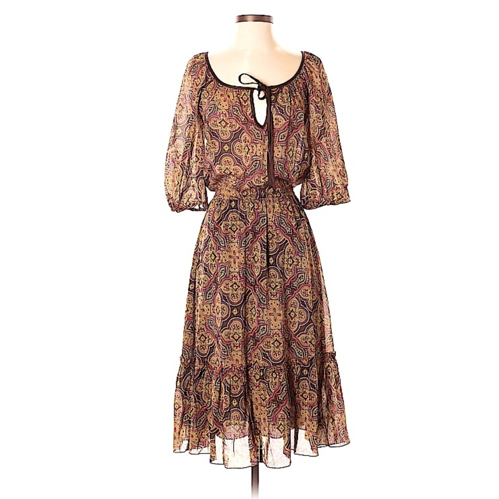 Trina Turk Silk Boho Print Dress